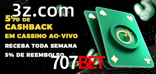 Promoções do cassino ao Vivo 707BET